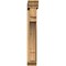 Ekena Millwork Merced Traditional Rough Sawn Bracket w/ Offset Brace, Western Red Cedar, 6"W x 28"D x 40"H BKT0604X28X40MRC01RWR - alternate 4